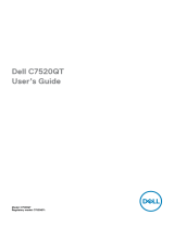 Dell C7520QT User guide