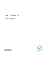 Dell Canvas 27 User manual