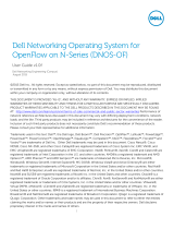 Dell Networking OS for OpenFlow Owner's manual
