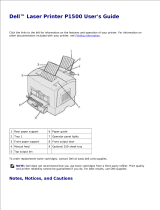 Dell P1500 Personal Mono Laser Printer Owner's manual