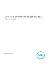 Dell Pro Stereo Headset UC300-Lync Optimised User guide