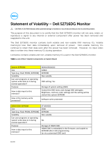 Dell S2716DG Owner's manual