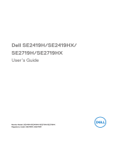 Dell SE2419H/SE2419HX User guide