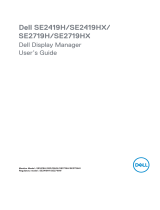 Dell SE2419H/SE2419HX User guide