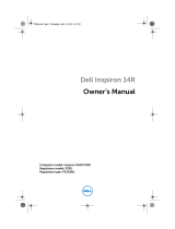 Dell Inspiron 14R SE 7420 Owner's manual