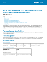 Dell Latitude E7270 mobile thin client Owner's manual