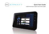 Dell Mobile Streak 7 Wifi Only Quick start guide