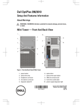 Dell OptiPlex 390 Quick start guide