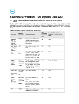 Dell OptiPlex 3030 All In One Owner's manual