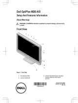 Dell OptiPlex 9020 All In One Owner's manual