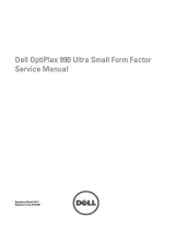 Dell OPTIPLEX 990 User manual