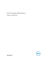 Dell PowerEdge R320 Owner's manual