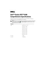 Dell XPSTM 8100 User manual