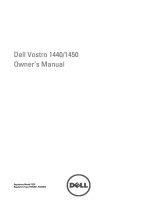 Dell Vostro 1450 User manual
