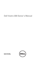 Dell Vostro 330 Owner's manual