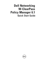 Dell W-ClearPass Hardware Appliances Quick start guide