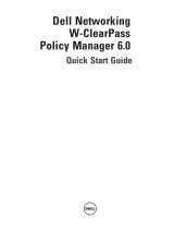 Dell W-ClearPass Hardware Appliances Quick start guide