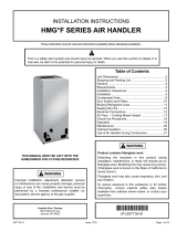 Century Air Handler HMG-F Series Operating instructions