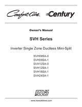 COMFORT-AIRE SVH12SA-1-CY User manual