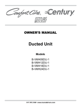 COMFORT-AIRE B-VMH24DU-1 Owner's manual