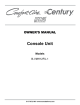 COMFORT-AIRE Comfort-Aire Century B-VMH12FU-1-CY Owner's manual