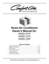 COMFORT-AIRE RADS-101P Owner's manual