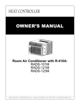 COMFORT-AIRE Room A/C 12,000-30,000 BTUH RADS-123-M Owner's manual