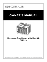 COMFORT-AIRE Room Air RG-51M Owner's manual
