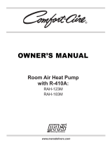 COMFORT-AIRE RAH-123M Owner's manual
