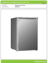 ROBINHOOD 82L Bar Freezer Installation & Operating Manual