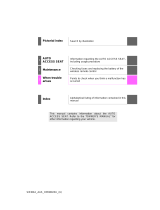 Toyota Sienna Owner's manual