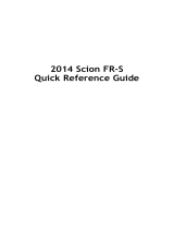Scion 2014 FR-S Owner's manual