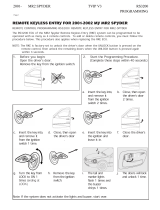 Toyota MR2 Spyder Owner's manual