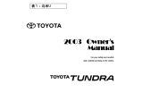 Toyota 2003 Tundra Owner's manual