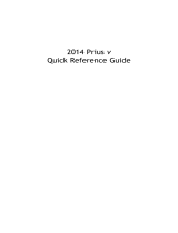 Toyota Prius V Reference guide