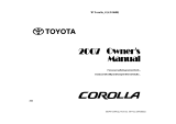 Toyota 2007 Corolla Owner's manual