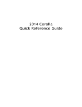 Toyota Corolla Reference guide