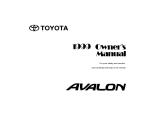 Toyota 1999 Avalon Owner's manual