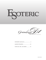 Esoteric Grandioso D1 Owner's manual