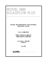 Daniel Model 2480 Solarflow Plus Single AGA3 Owner's manual