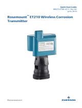 Rosemount ET210 Wireless Corrosion Transmitter Quick start guide
