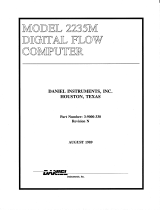 Daniel Model 2235M Digital Flow Computer Owner's manual