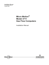 Micro Motion Model 3711 Installation guide