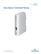 Micro Motion ETHERNET IP MODULE User manual