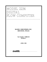 Daniel Model 2234 Digital Flow Computer Owner's manual