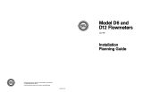 Micro Motion Flow Meters - Model D6, D12 Owner's manual