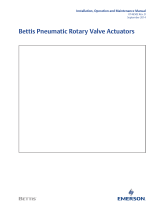Bettis Pneumatic Rotary Valve Actuators Operating instructions