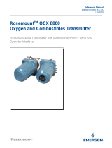 Rosemount OCX 8800 O2 / Combustibles Transmitter Hazardous Area Owner's manual