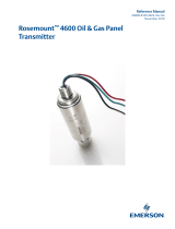 Rosemount 4600 Oil & Gas Panel Transmitter Owner's manual