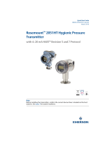 Rosemount 2051HT Hygienic Pressure Transmitter Quick start guide